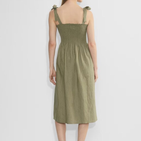 Aritzia Wilfred Golden Hour Linen Dress in Sundried olive - XS - Picture 5 of 12